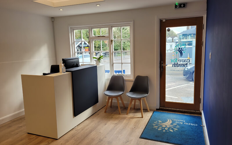 Reception looks much more spacious and bright.